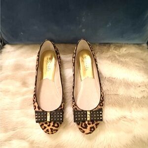 Michael Kors Leopard and Black Flats